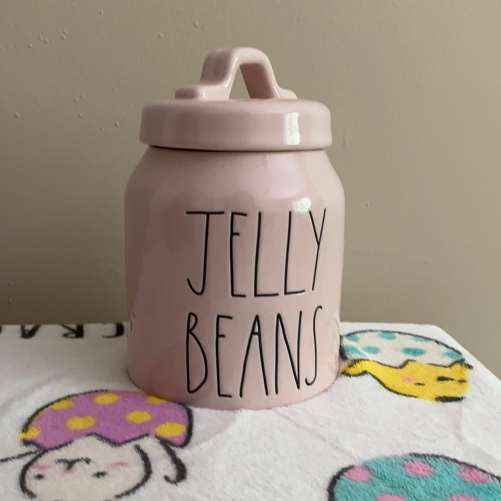 Rae Dunn Pink Jelly Beans Canister